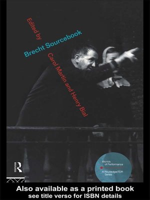 cover image of Brecht Sourcebook